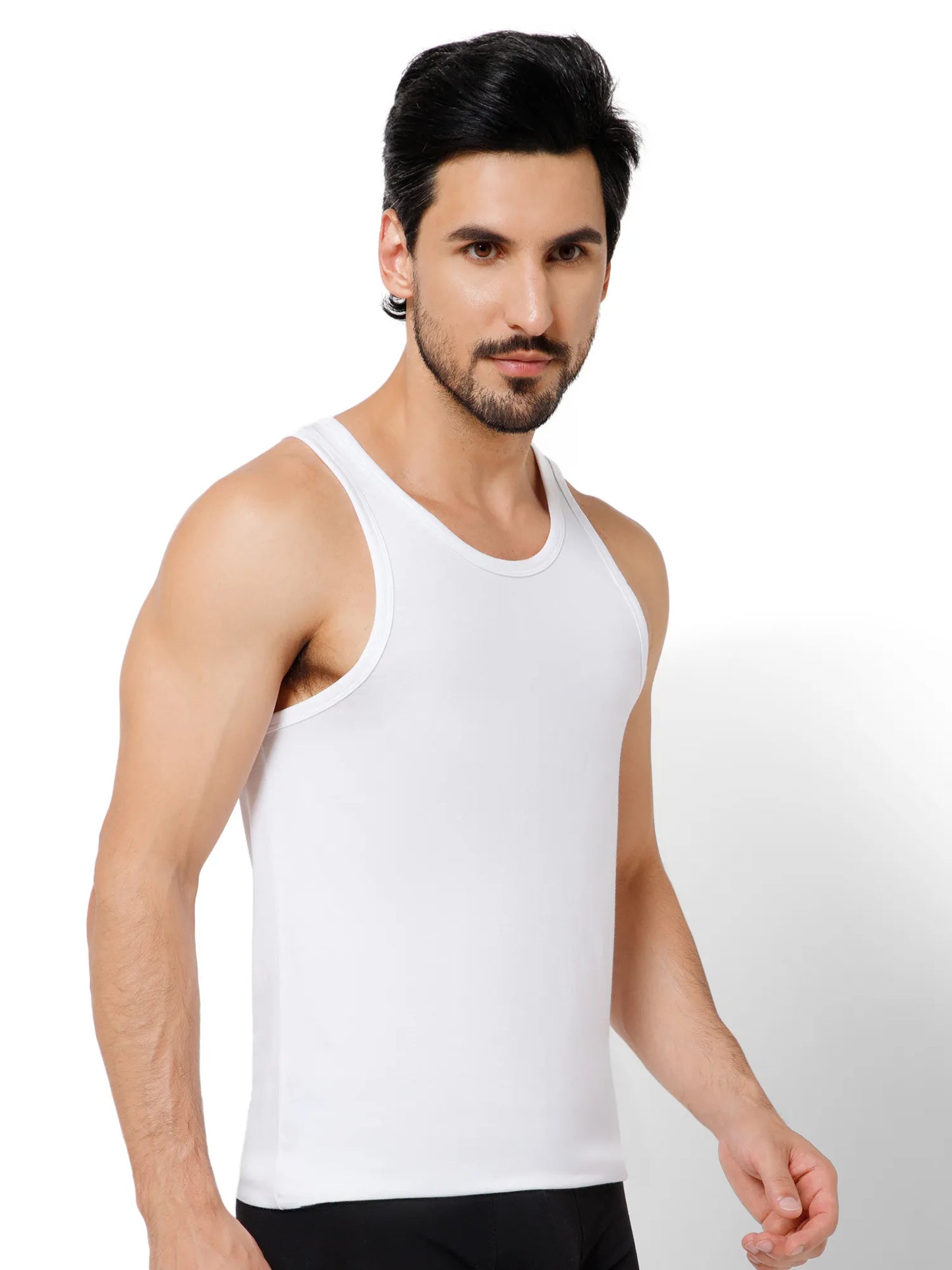 PIMA/MODAL VEST ROUND NECK