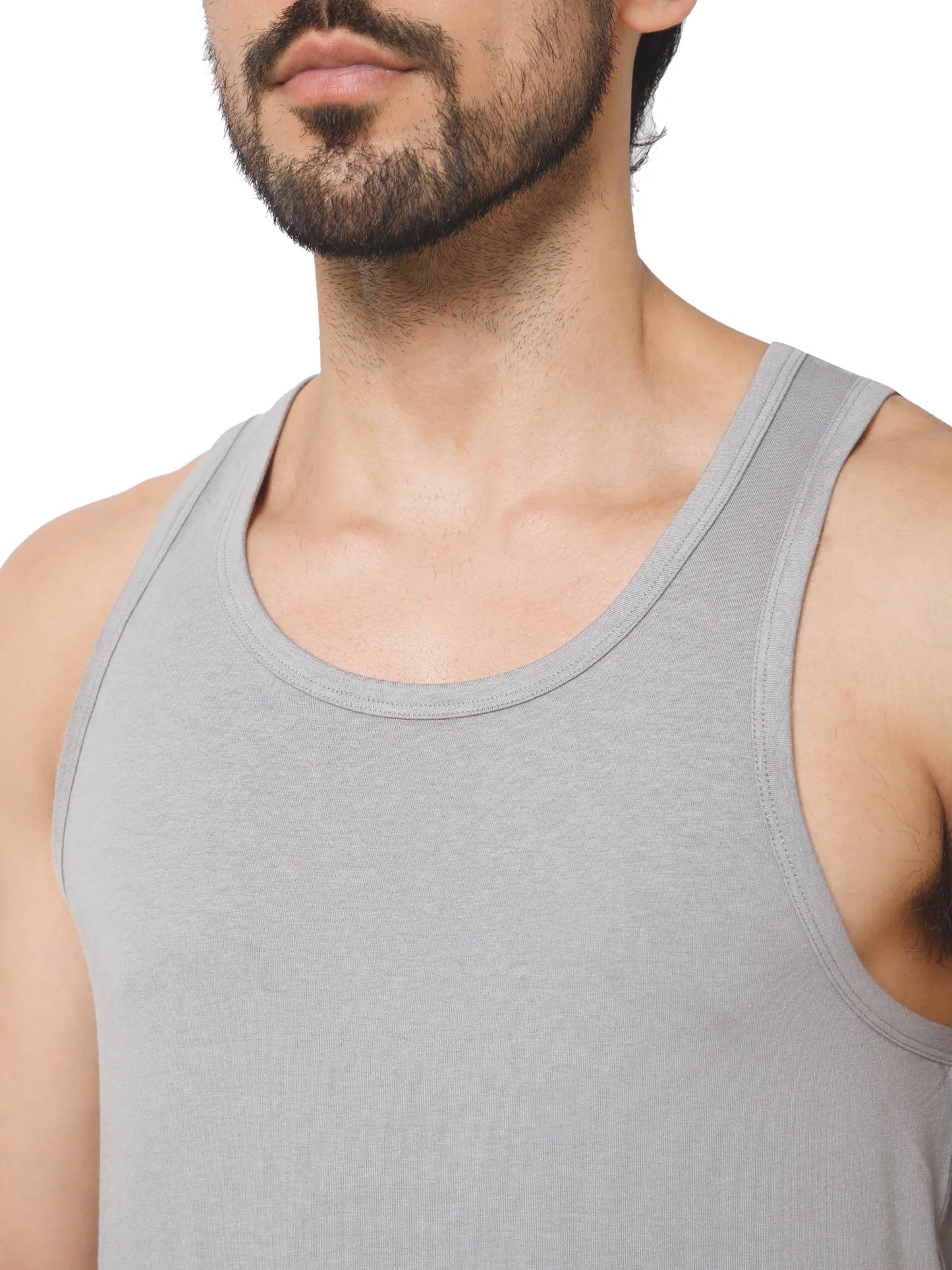 PIMA/MODAL VEST ROUND NECK