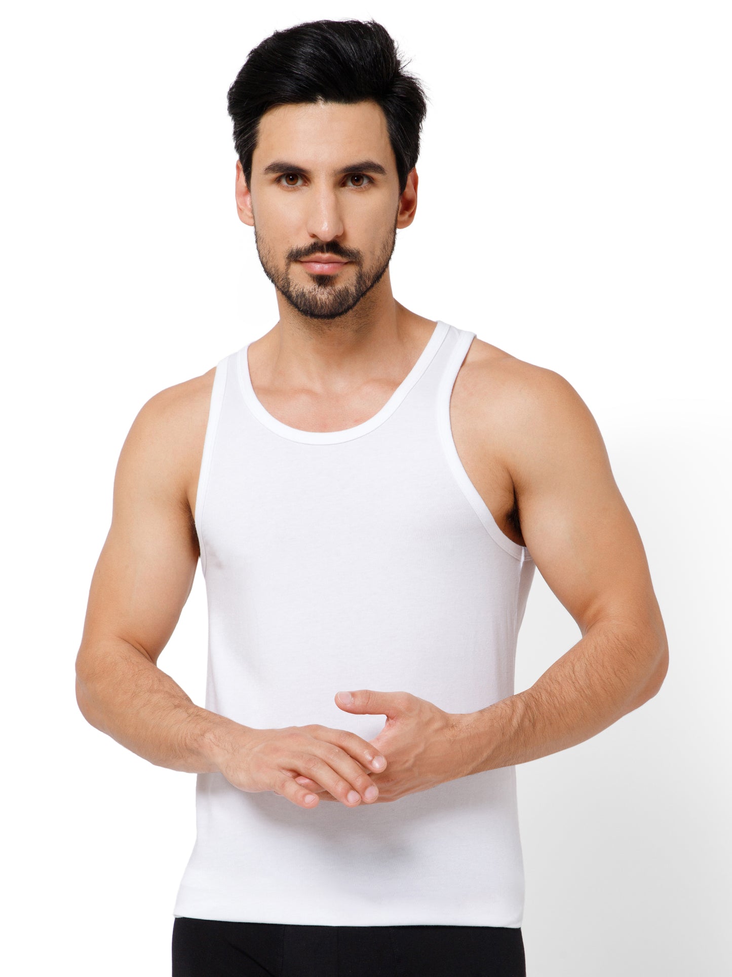 PIMA/MODAL VEST ROUND NECK
