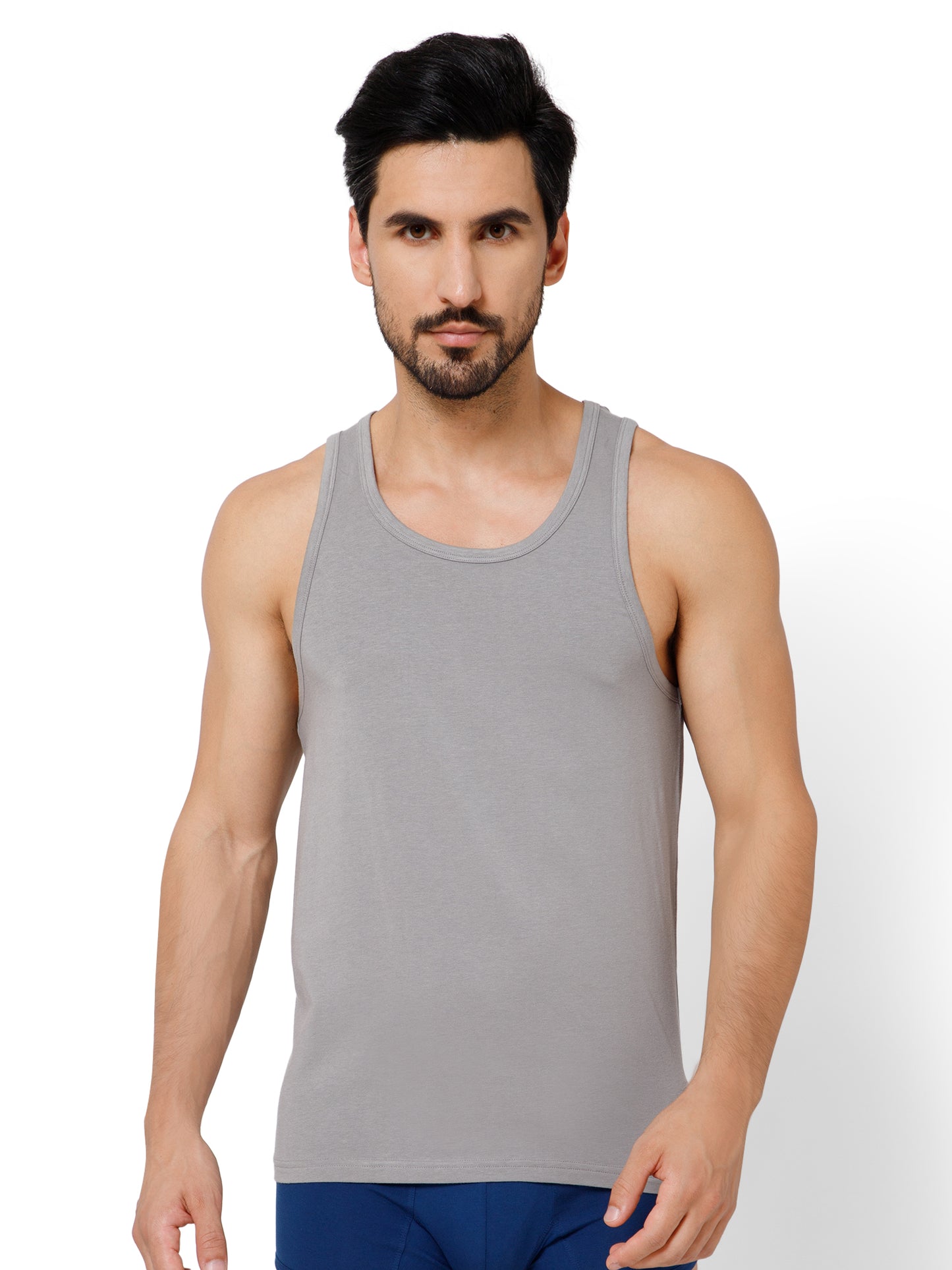 PIMA/MODAL VEST ROUND NECK