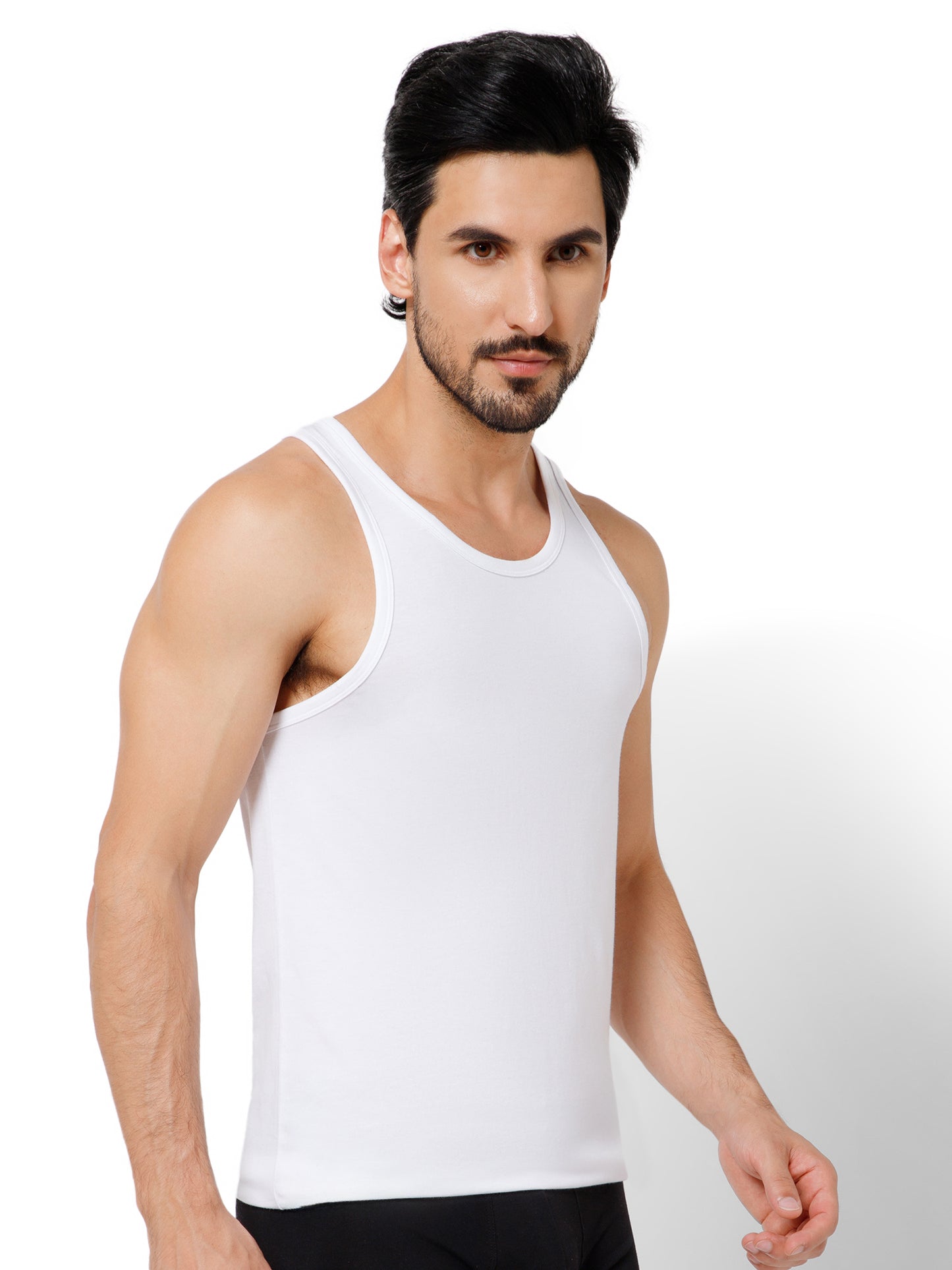 PIMA/MODAL VEST ROUND NECK