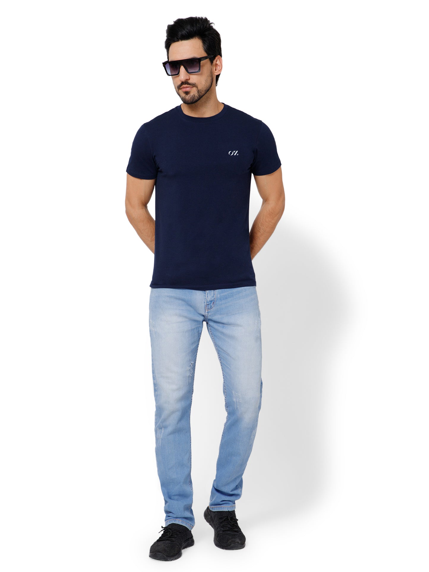 SOLID CREW NECK T-SHIRT (AMBER).