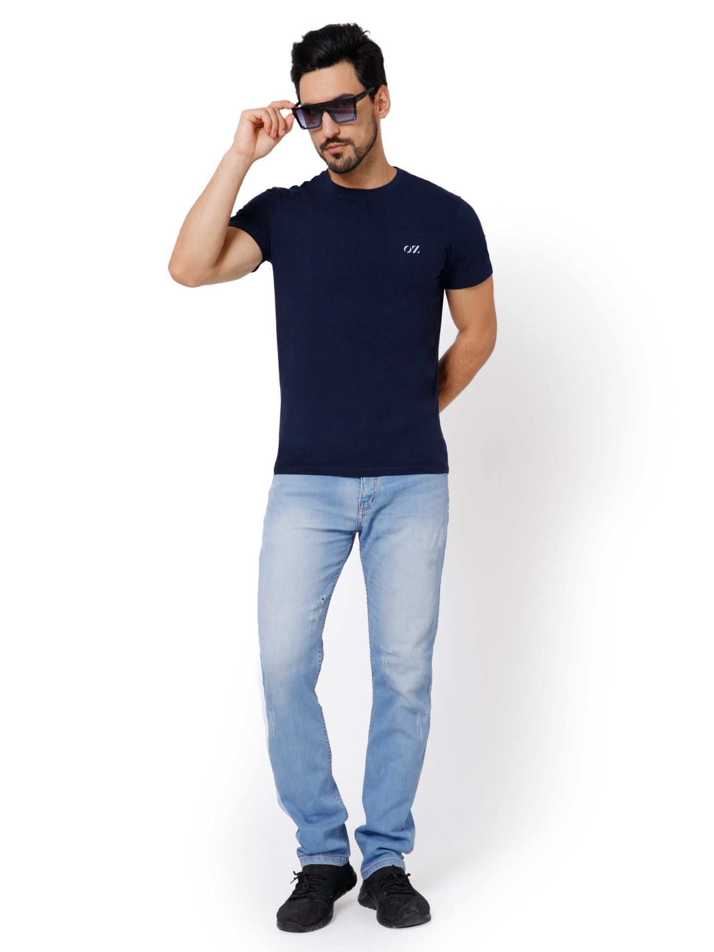 SOLID CREW NECK T-SHIRT (AMBER).