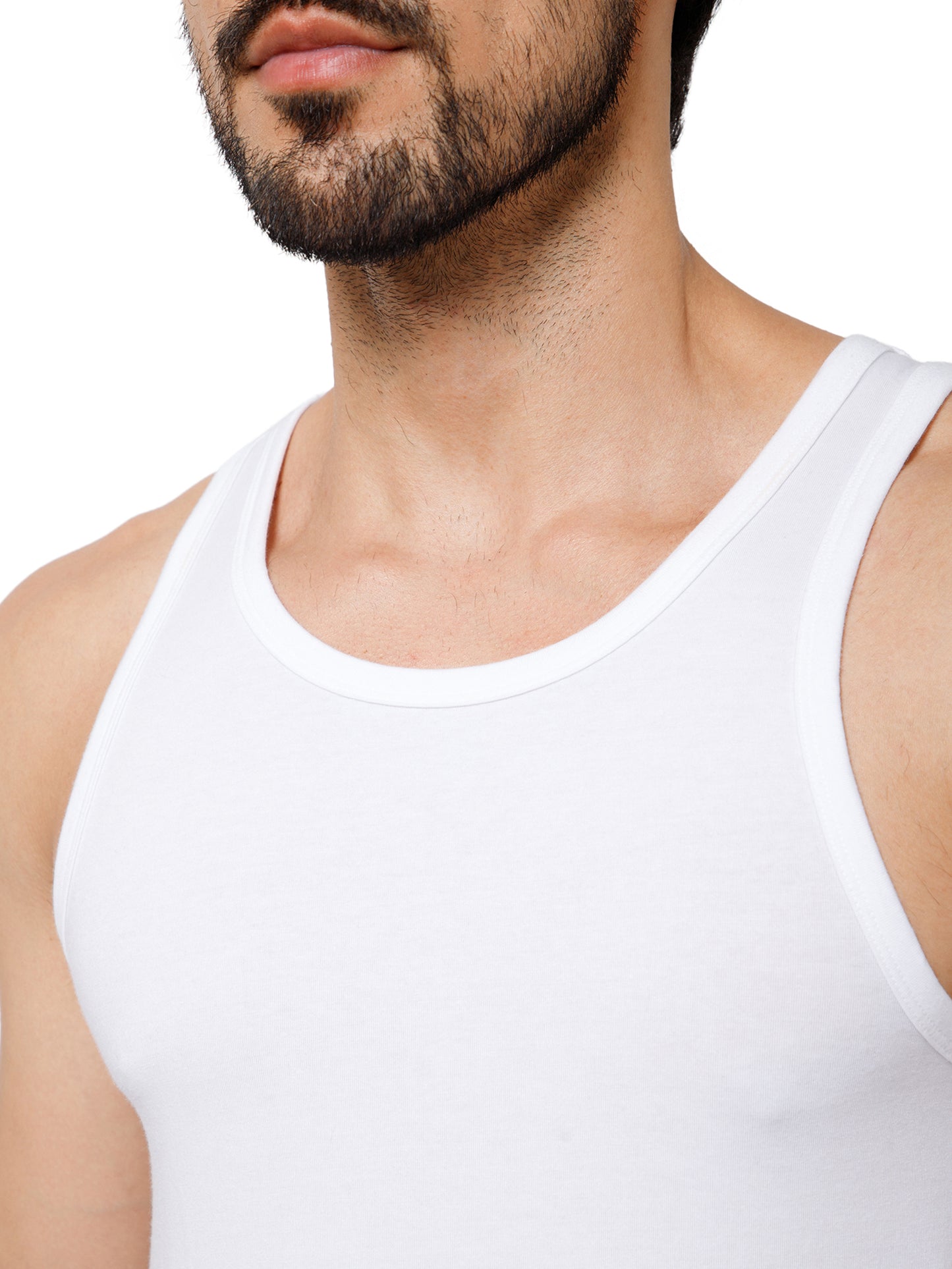 PIMA/MODAL VEST ROUND NECK