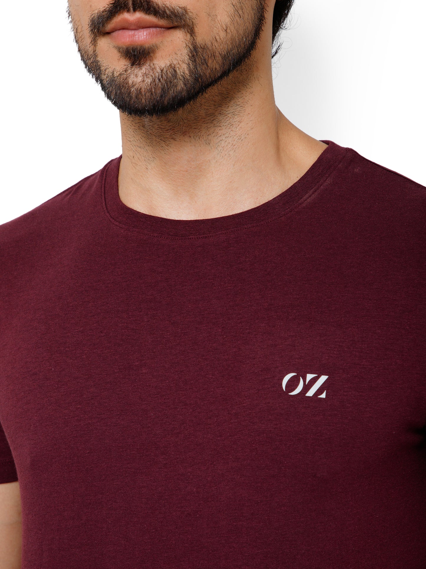 SOLID CREW NECK T-SHIRT (AMBER).
