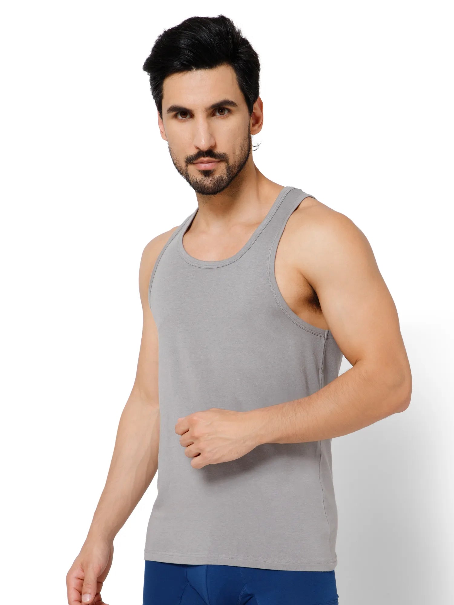 PIMA/MODAL VEST ROUND NECK – OXYZONE