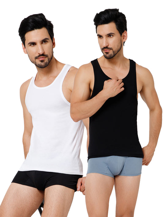 PIMA/MODAL Vest round neck Combo.