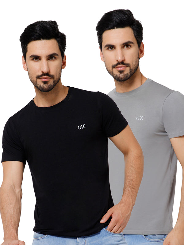 SOLID CREW NECK T-SHIRT combo.