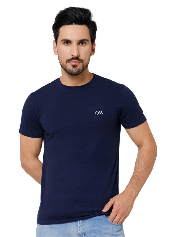 SOLID CREW NECK T-SHIRT (AMBER).
