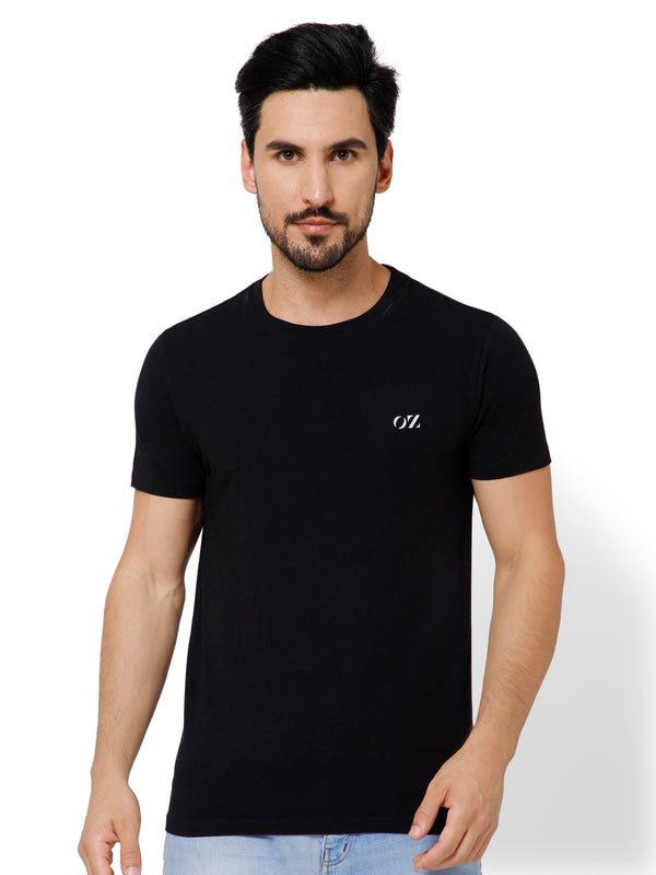 SOLID CREW NECK T-SHIRT (AMBER).