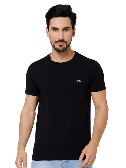 SOLID CREW NECK T-SHIRT (AMBER).