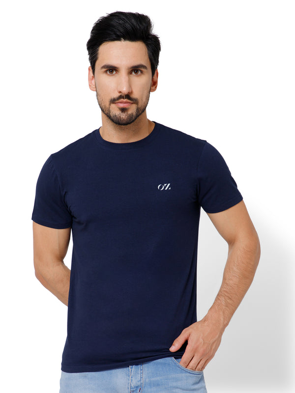 SOLID CREW NECK T-SHIRT (AMBER).