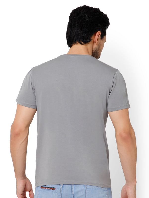 SOLID CREW NECK T-SHIRT (AMBER).