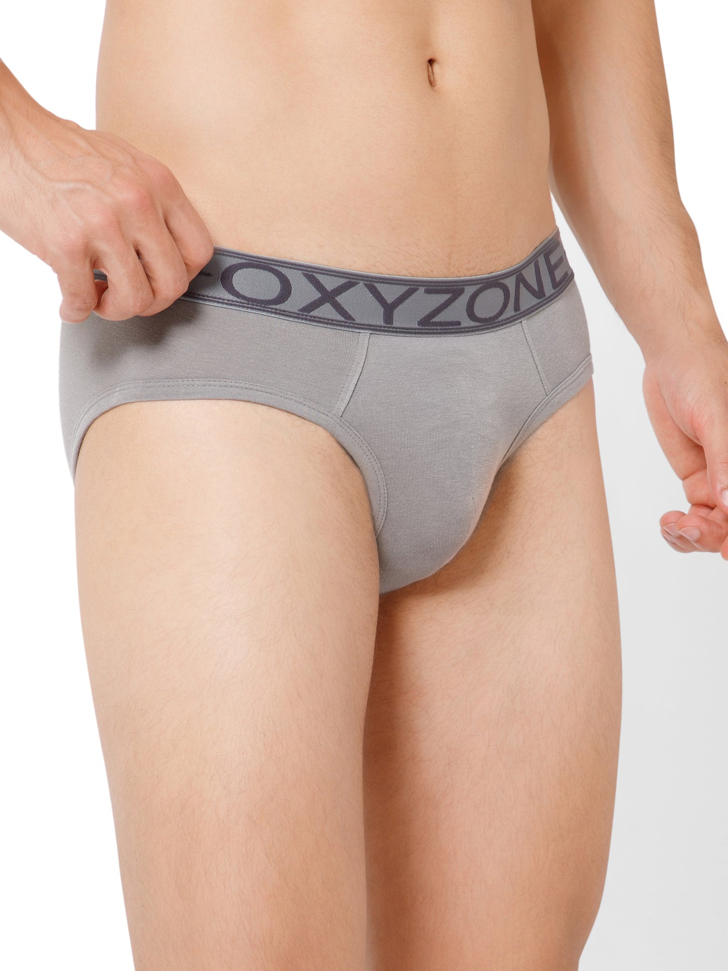 PIMA/MODAL VEST ROUND NECK IN LIGHT GREY COLOR