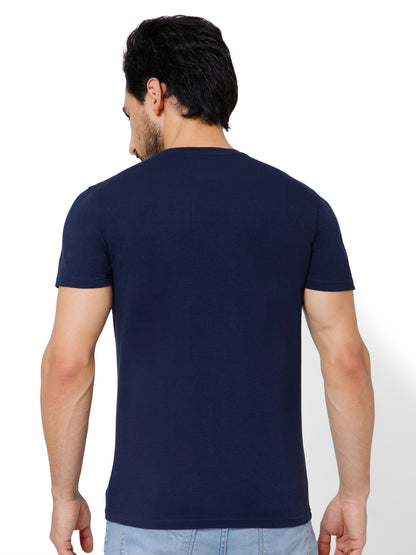 SOLID CREW NECK T-SHIRT (AMBER).