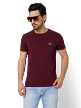 SOLID CREW NECK T-SHIRT (AMBER).
