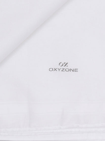 100% COMBED COTTON HANDKERCHIEF IN SOLID WHITE COLOR.