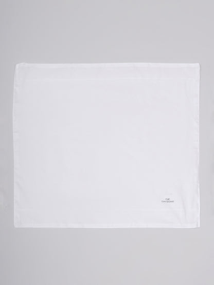 100% COMBED COTTON HANDKERCHIEF IN SOLID WHITE COLOR.