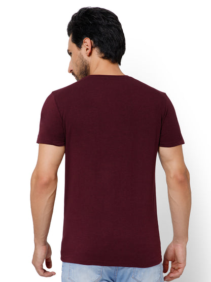 SOLID CREW NECK T-SHIRT (AMBER).