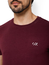 SOLID CREW NECK T-SHIRT (AMBER).
